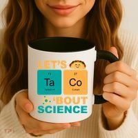 Let's Taco 'Bout Science Funny Coffee Mug thumb 3