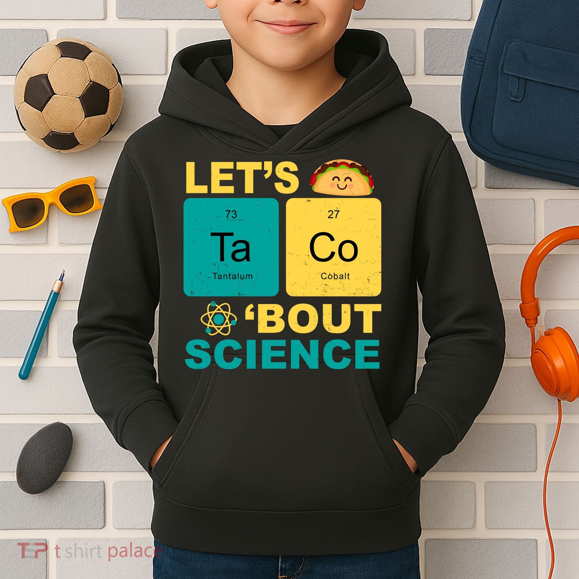 Let's Taco 'Bout Science Funny Kids Hoodie