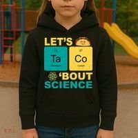 Let's Taco 'Bout Science Funny Kids Hoodie thumb 3