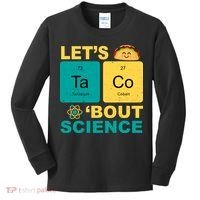 Let's Taco 'Bout Science Funny Kids Long Sleeve Shirt thumb 0
