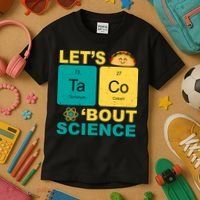 Let's Taco 'Bout Science Funny Kids T-Shirt thumb 3