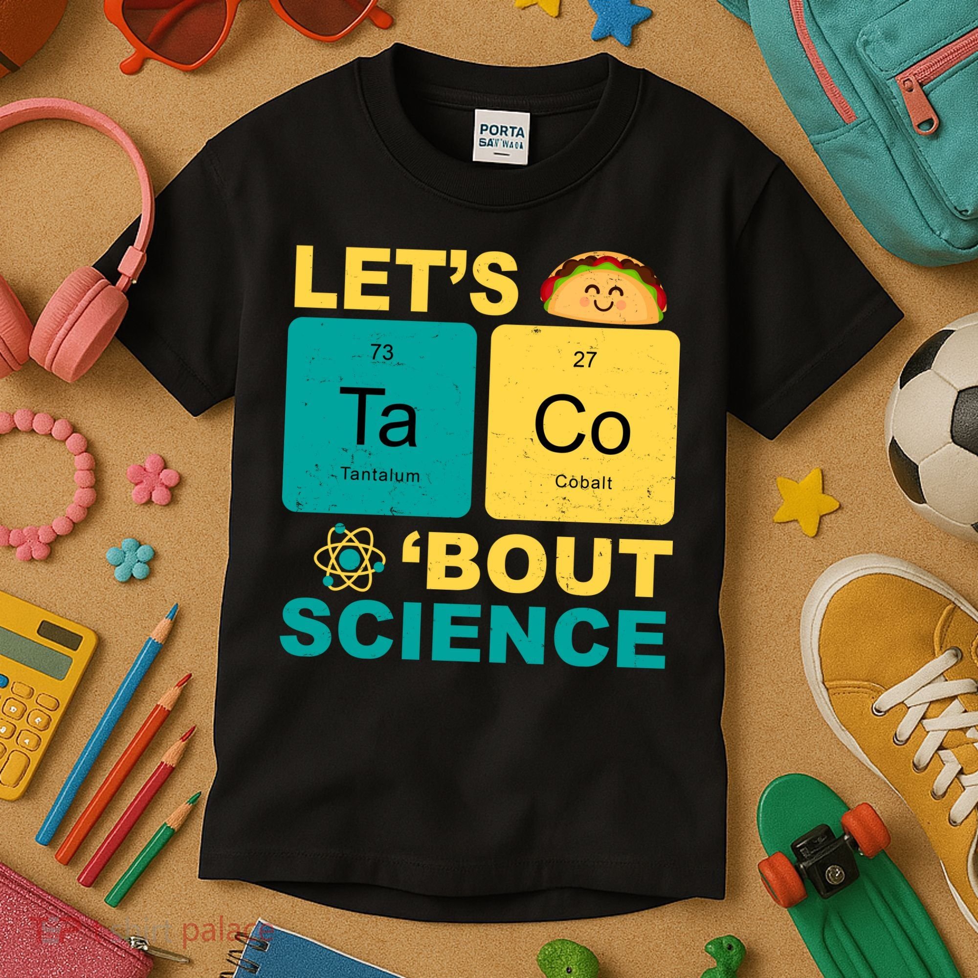 Let's Taco 'Bout Science Funny Kids T-Shirt