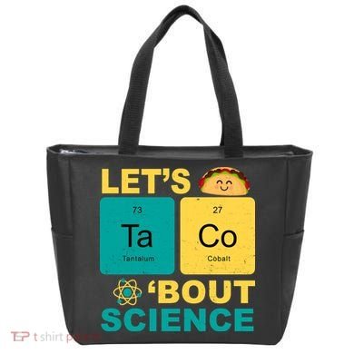 Let's Taco 'Bout Science Funny Tote Bag