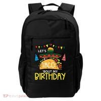Let's Taco Bout My Birthday Funny Mexican Party Backpack thumb 0