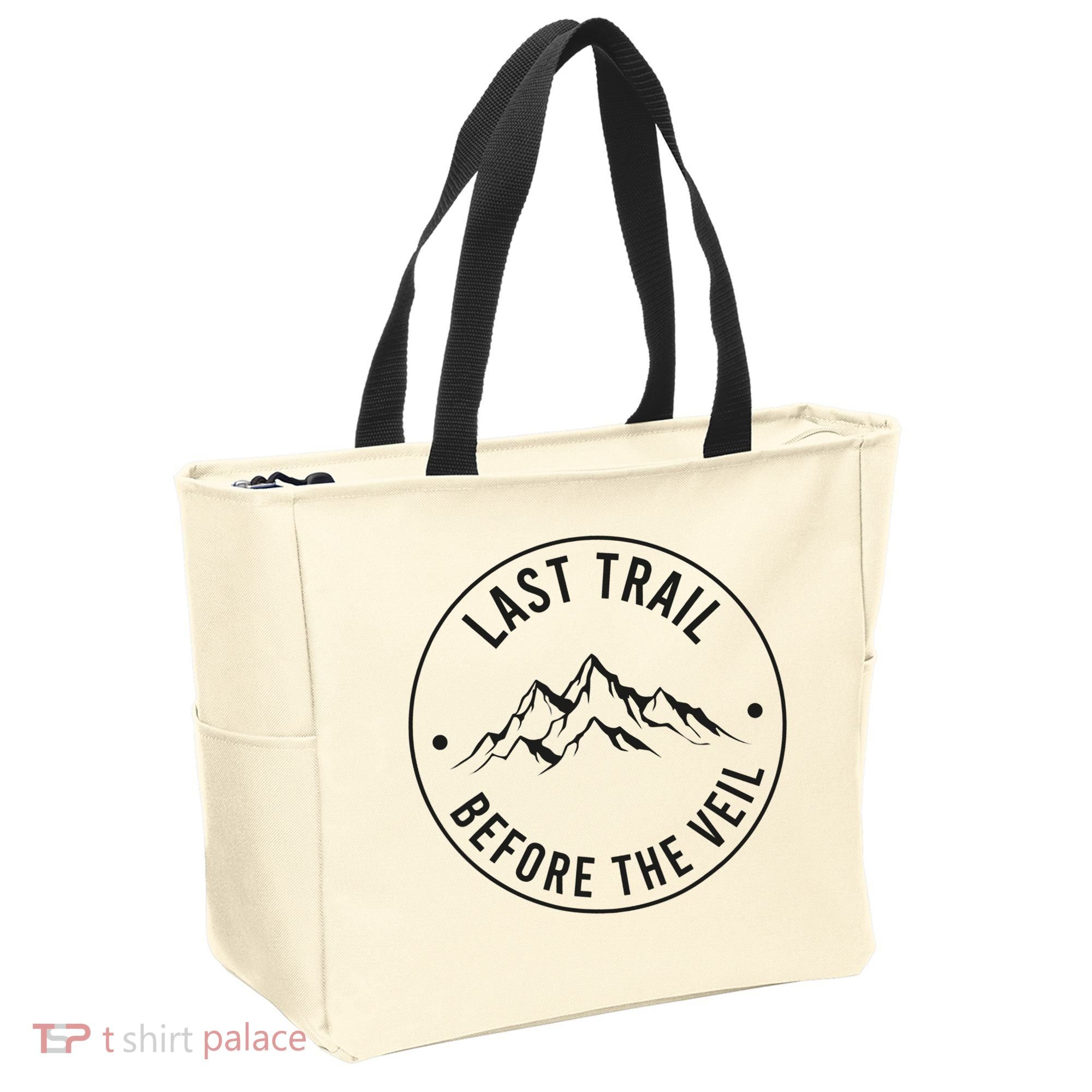 Last Trail Before The Veil Bachelorette Bridesmaid Hiking Tote Bag
