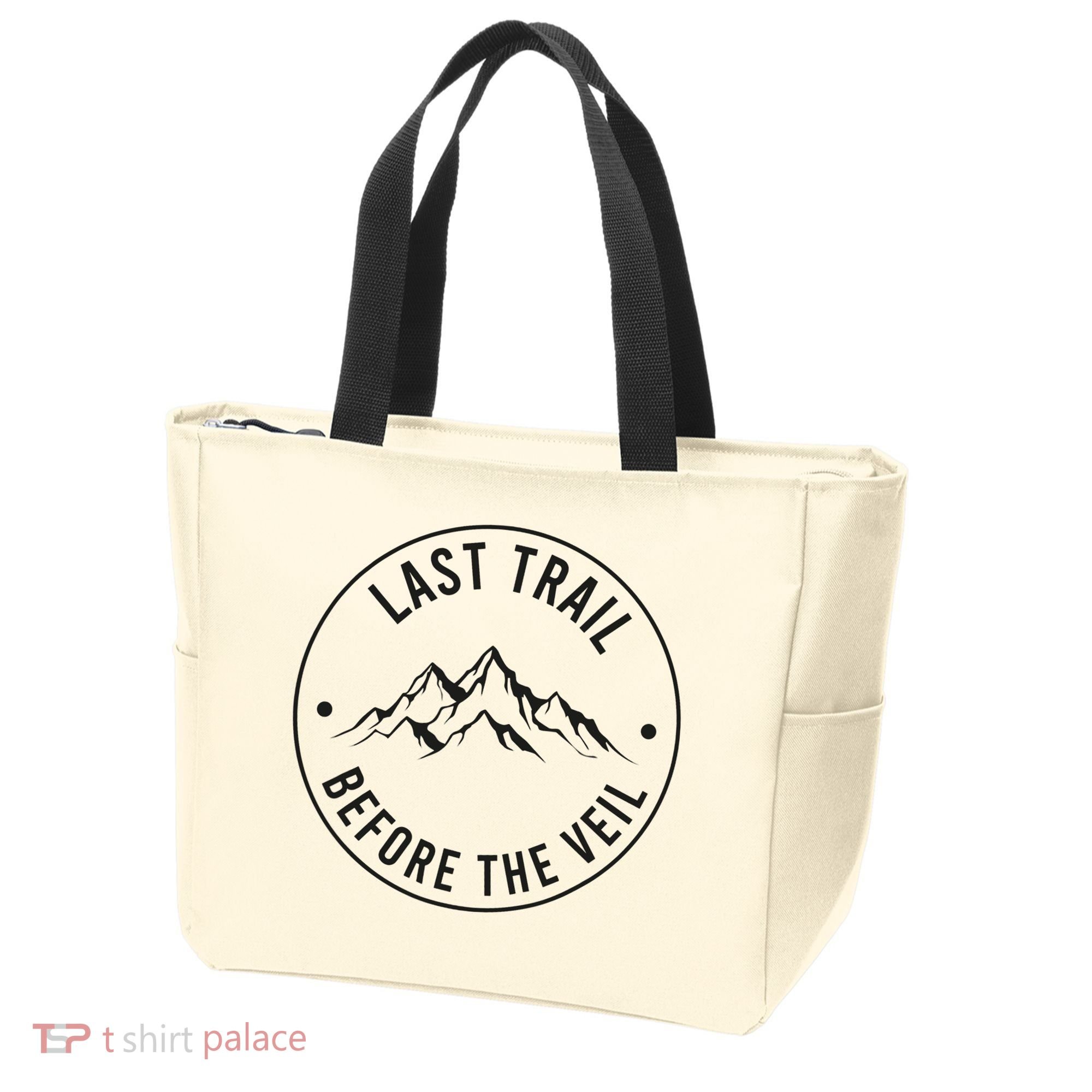 Last Trail Before The Veil Bachelorette Bridesmaid Hiking Tote Bag