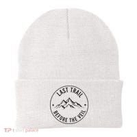 Last Trail Before The Veil Bachelorette Bridesmaid Hiking Beanie thumb 0