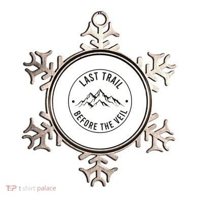 Last Trail Before The Veil Bachelorette Bridesmaid Hiking Ornament