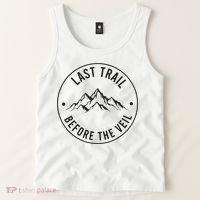 Last Trail Before The Veil Bachelorette Bridesmaid Hiking Tank Top thumb 2