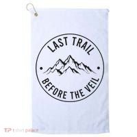 Last Trail Before The Veil Bachelorette Bridesmaid Hiking Golf Towel thumb 0