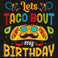 LetS Taco Bout My Birthday Cinco De Mayo Celebration USA-Made Doggie Bandana thumb 2