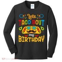 LetS Taco Bout My Birthday Cinco De Mayo Celebration Kids Long Sleeve Shirt thumb 0