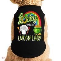Lucky To Be A Lunch Lady St Patrick's Day Doggie Tank thumb 0