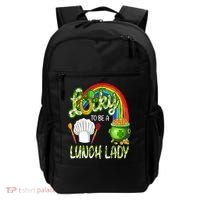 Lucky To Be A Lunch Lady St Patrick's Day Backpack thumb 0