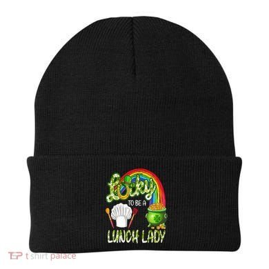 Lucky To Be A Lunch Lady St Patrick's Day Beanie