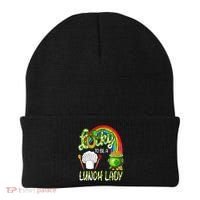 Lucky To Be A Lunch Lady St Patrick's Day Beanie thumb 0