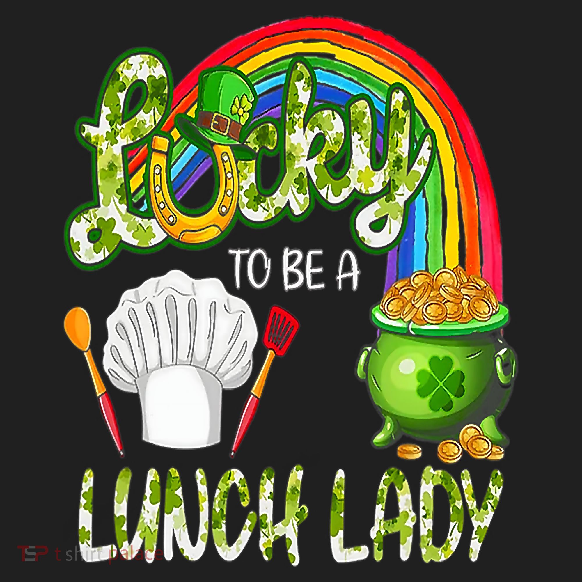 Lucky To Be A Lunch Lady St Patrick's Day Beanie