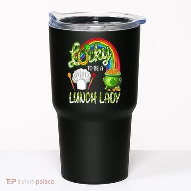 Lucky To Be A Lunch Lady St Patrick's Day Tumbler