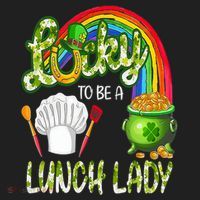 Lucky To Be A Lunch Lady St Patrick's Day Tumbler thumb 3
