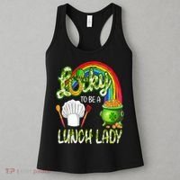Lucky To Be A Lunch Lady St Patrick's Day Women's Tank Top thumb 3