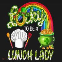 Lucky To Be A Lunch Lady St Patrick's Day Tank Top thumb 6