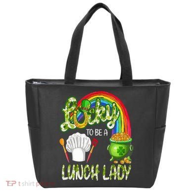 Lucky To Be A Lunch Lady St Patrick's Day Tote Bag