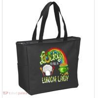 Lucky To Be A Lunch Lady St Patrick's Day Tote Bag thumb 2