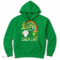 Lucky To Be A Lunch Lady St Patrick's Day Hoodie thumb 0