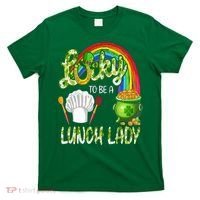Lucky To Be A Lunch Lady St Patrick's Day T-Shirt thumb 0