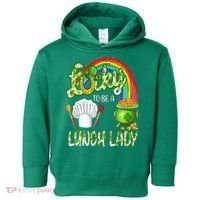 Lucky To Be A Lunch Lady St Patrick's Day Toddler Hoodie thumb 0
