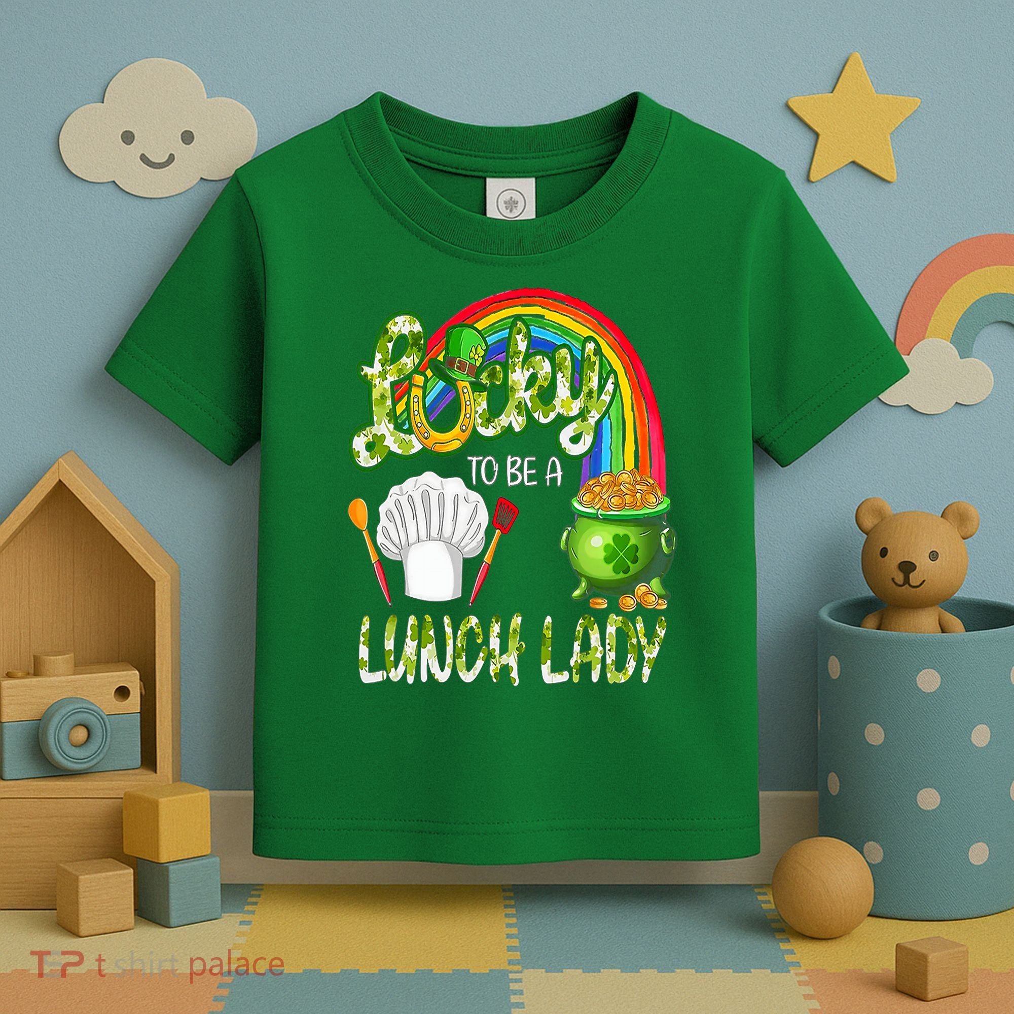 Lucky To Be A Lunch Lady St Patrick's Day Toddler T-Shirt
