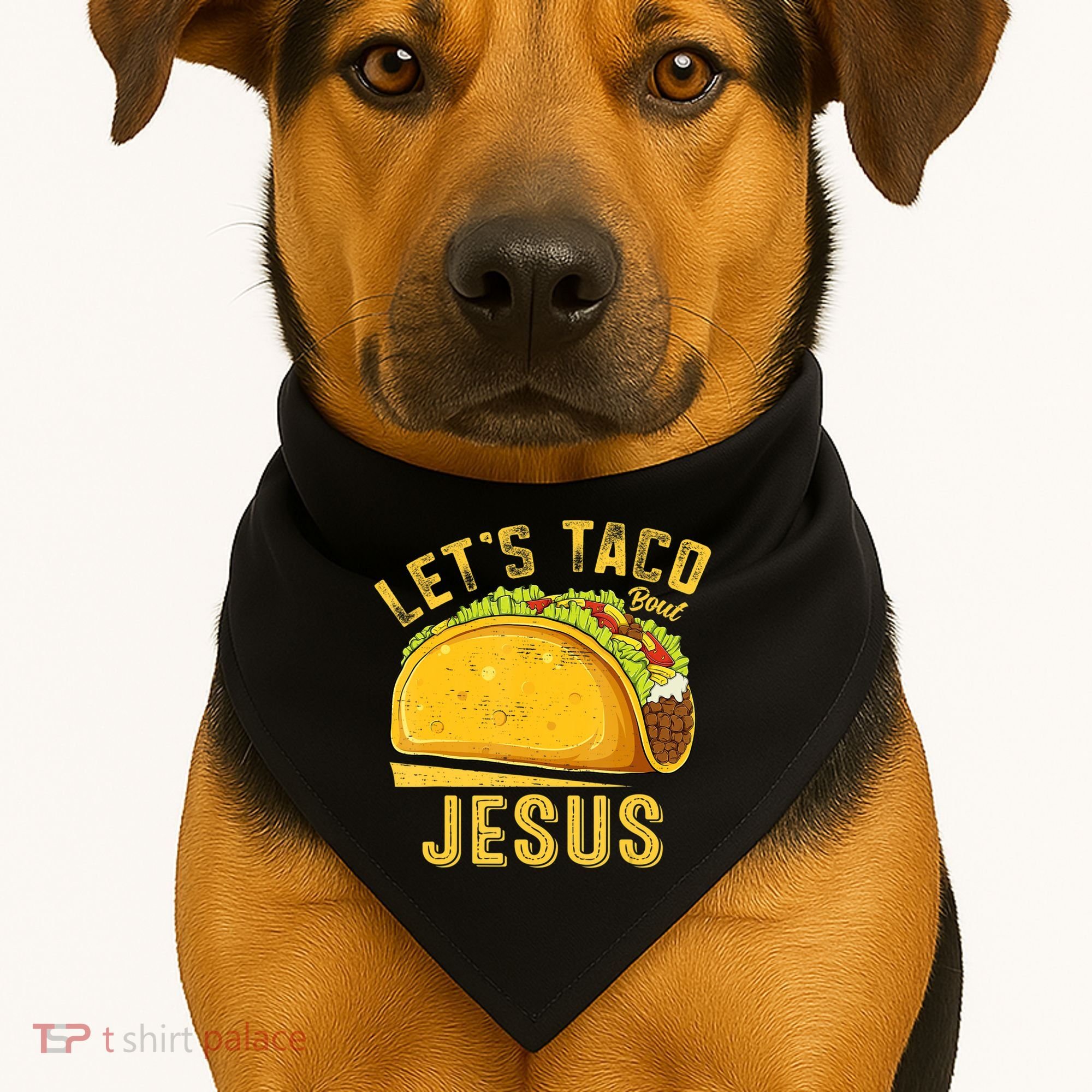 Let's Taco Bout Jesus Cinco De Mayo Christian USA-Made Doggie Bandana