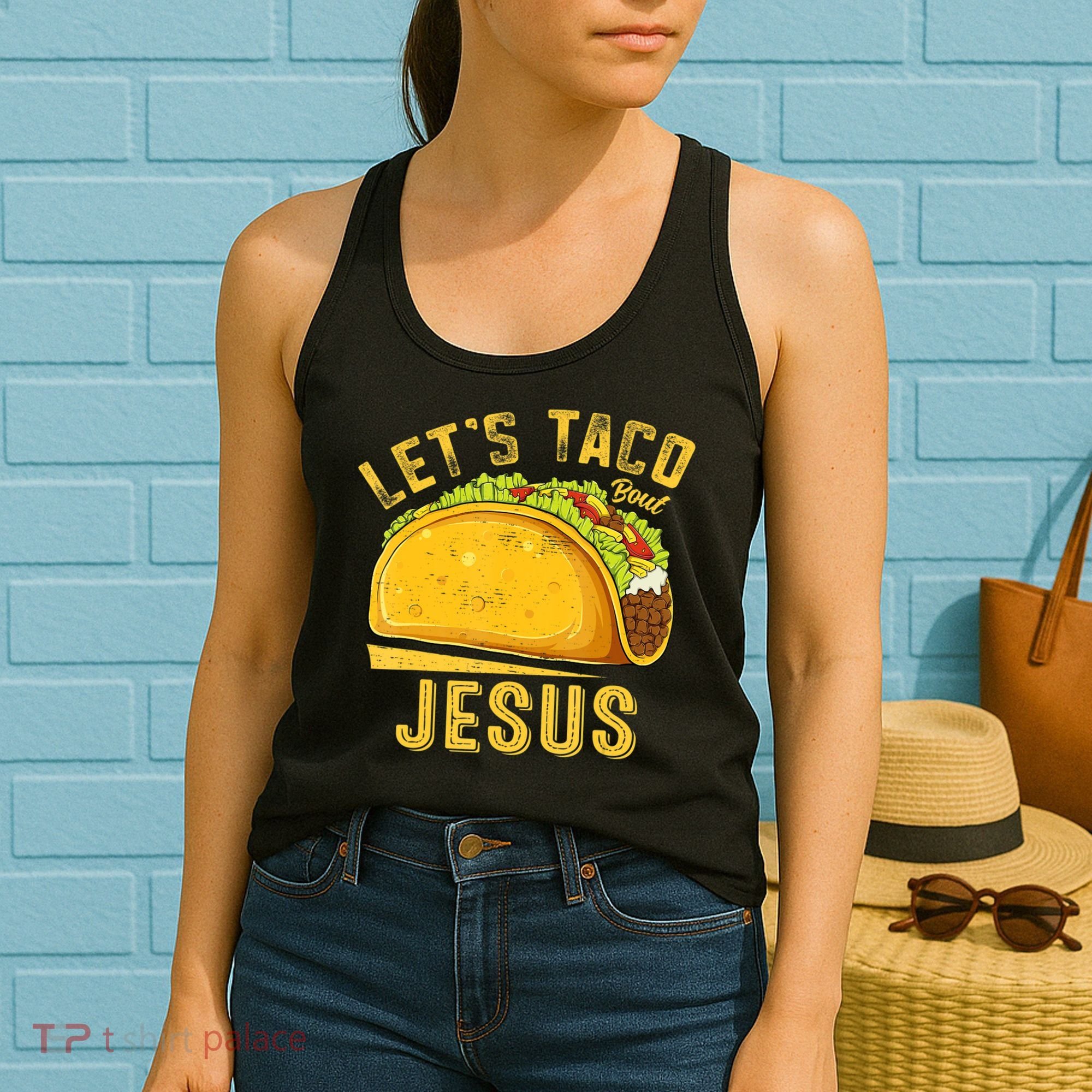 Let's Taco Bout Jesus Cinco De Mayo Christian Women's Tank Top