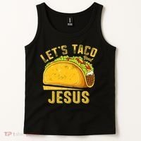 Let's Taco Bout Jesus Cinco De Mayo Christian Tank Top thumb 2
