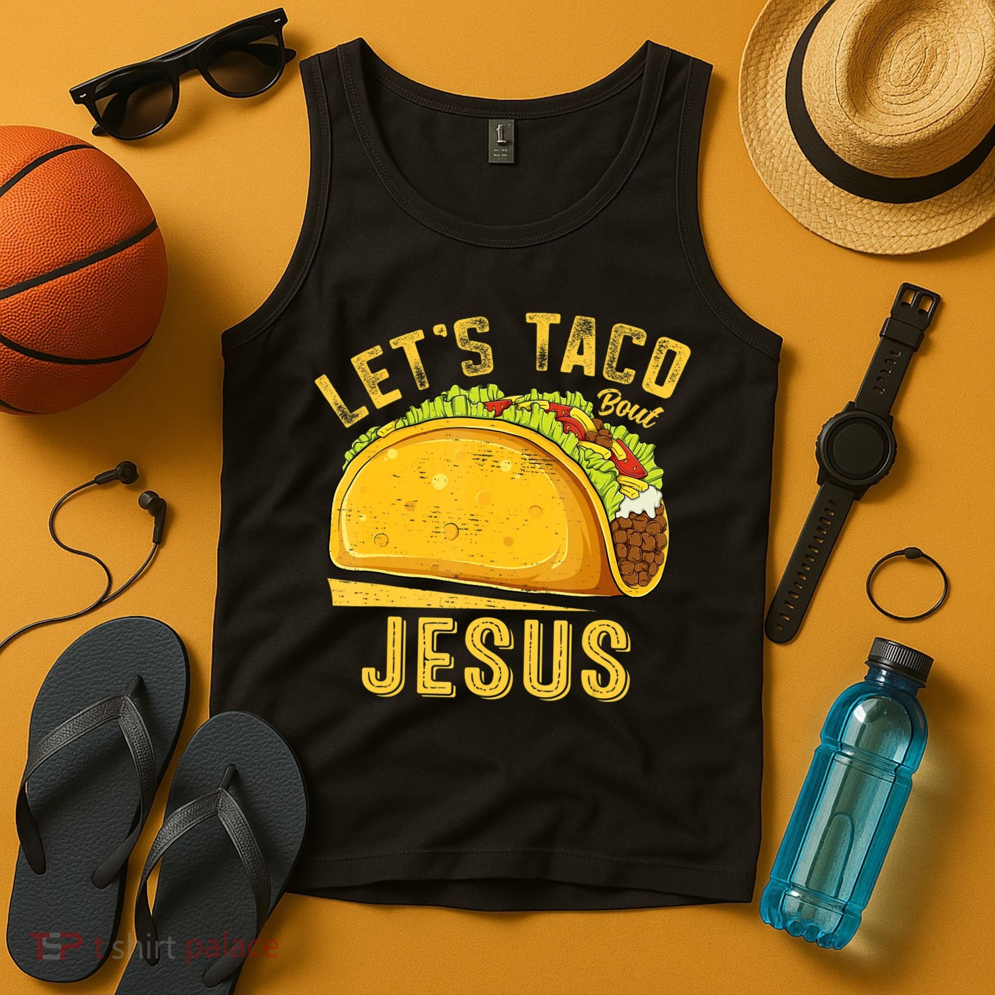 Let's Taco Bout Jesus Cinco De Mayo Christian Tank Top