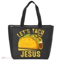 Let's Taco Bout Jesus Cinco De Mayo Christian Tote Bag thumb 0
