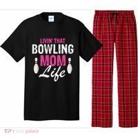Livin That Bowling Mom Life Cool Retro Cool Gift Present Gift Pajama Set thumb 0