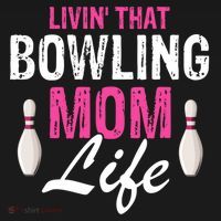 Livin That Bowling Mom Life Cool Retro Cool Gift Present Gift Women's Hoodie thumb 2