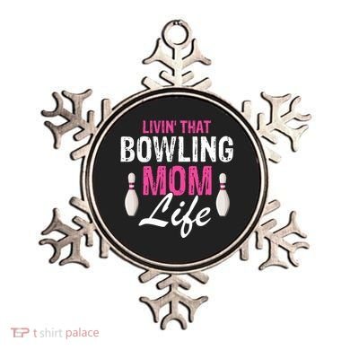 Livin That Bowling Mom Life Cool Retro Cool Gift Present Gift Ornament