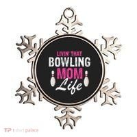 Livin That Bowling Mom Life Cool Retro Cool Gift Present Gift Ornament thumb 0