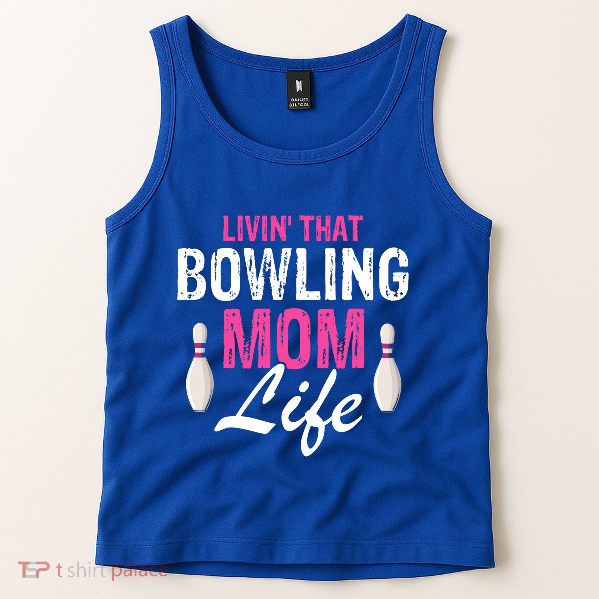 Livin That Bowling Mom Life Cool Retro Cool Gift Present Gift Tank Top