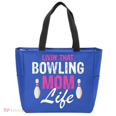 Livin That Bowling Mom Life Cool Retro Cool Gift Present Gift Tote Bag