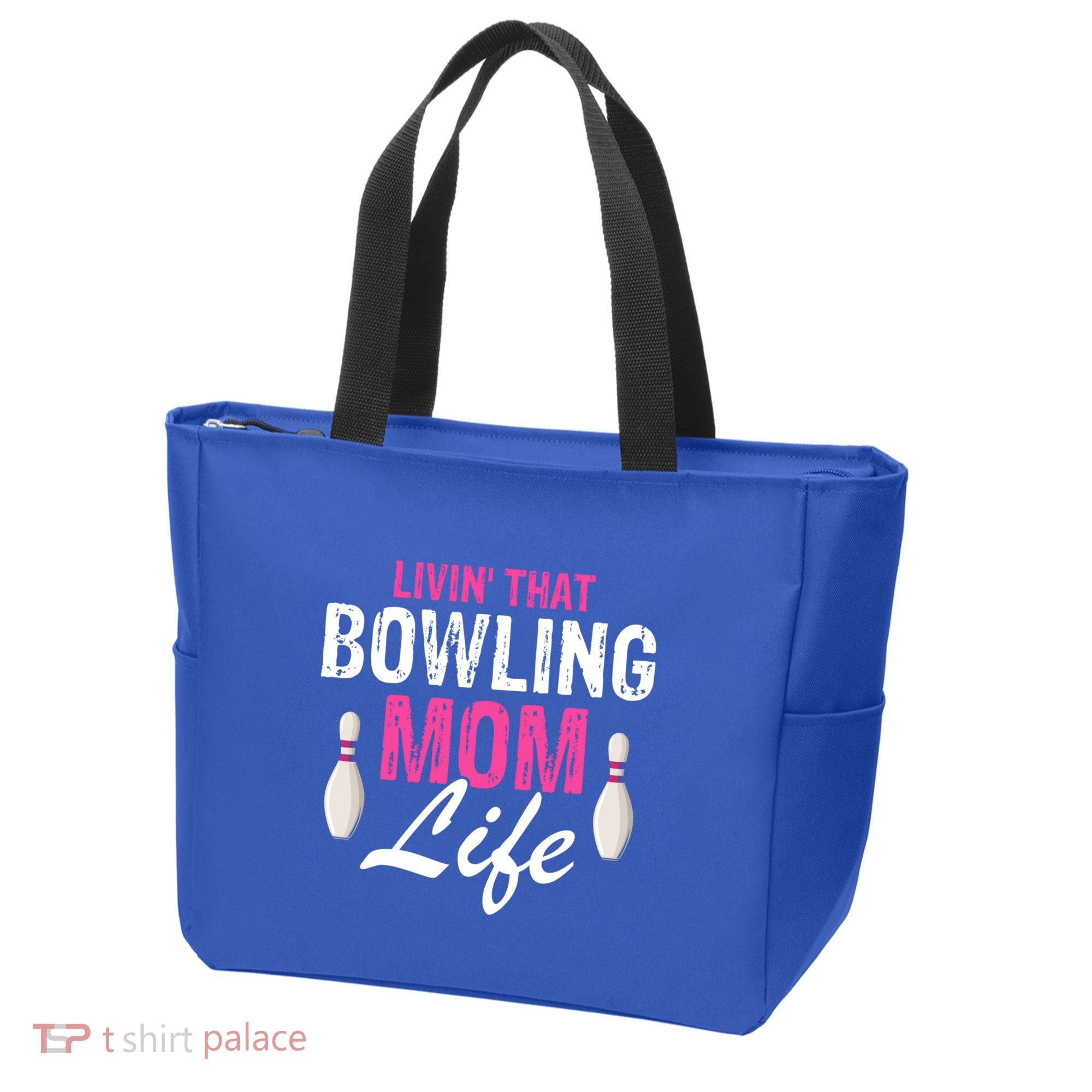 Livin That Bowling Mom Life Cool Retro Cool Gift Present Gift Tote Bag