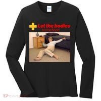Let The Bodies Hit The Floor Meme Women's Long Sleeve Shirt thumb 0