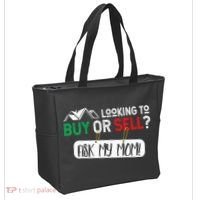 Looking To Buy Or Sell Ask My Mom Real Estate Realtor Gift Tote Bag thumb 2