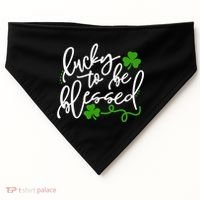 Lucky To Be Blessed USA-Made Doggie Bandana thumb 0
