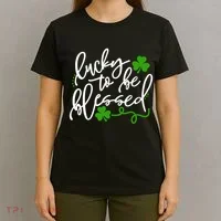 Lucky To Be Blessed T-Shirt thumb 4