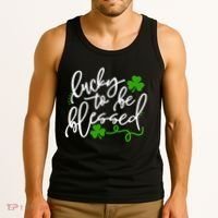 Lucky To Be Blessed Tank Top thumb 3