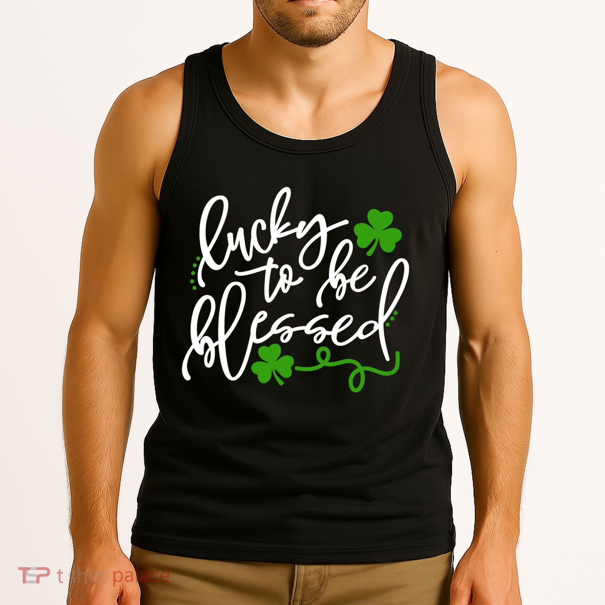 Lucky To Be Blessed Tank Top