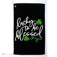 Lucky To Be Blessed Golf Towel thumb 0